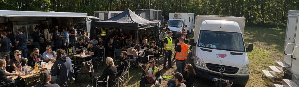 Film Catering bei einer Filmproduktion in Berlin mit Crew und Cast � 83 Personen am Set